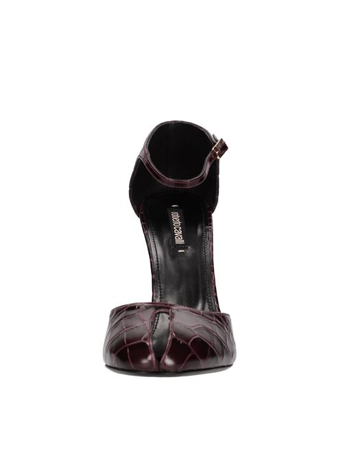 Décolleté in pelle ROBERTO CAVALLI | TWS003 PZ055BORDEAUX
